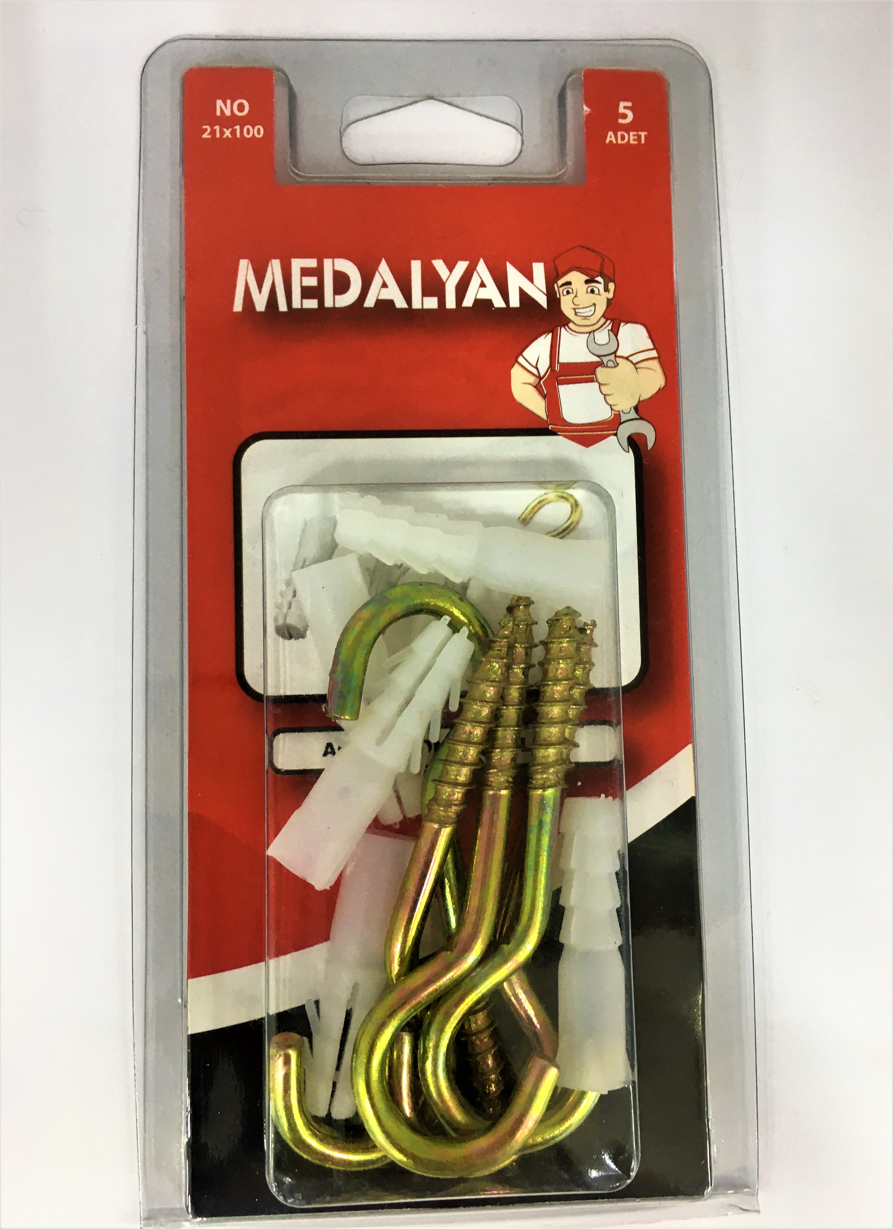 DL-28 21X100 AÇIK PİTON+NO:8 DUBEL (MEDALYAN SET)  PK:24